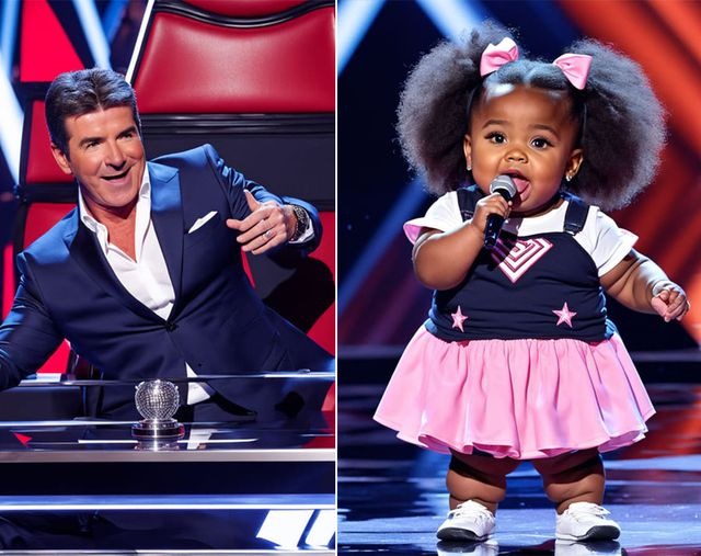 P3. Simon Cowell started yelling like crazy! This little girl sang a song that left Simon speechless