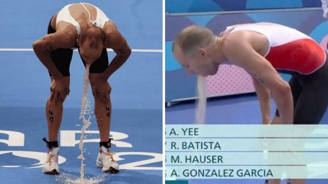 P3. Olympic star vomits 10 times on live TV after swimming in polluted Paris river