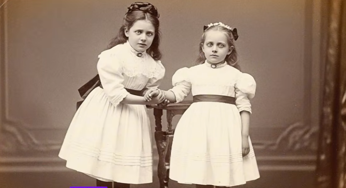 This 1888 Photo of Sisters Holding Hands Looked Sweet — Until Restoration Revealed the Worst